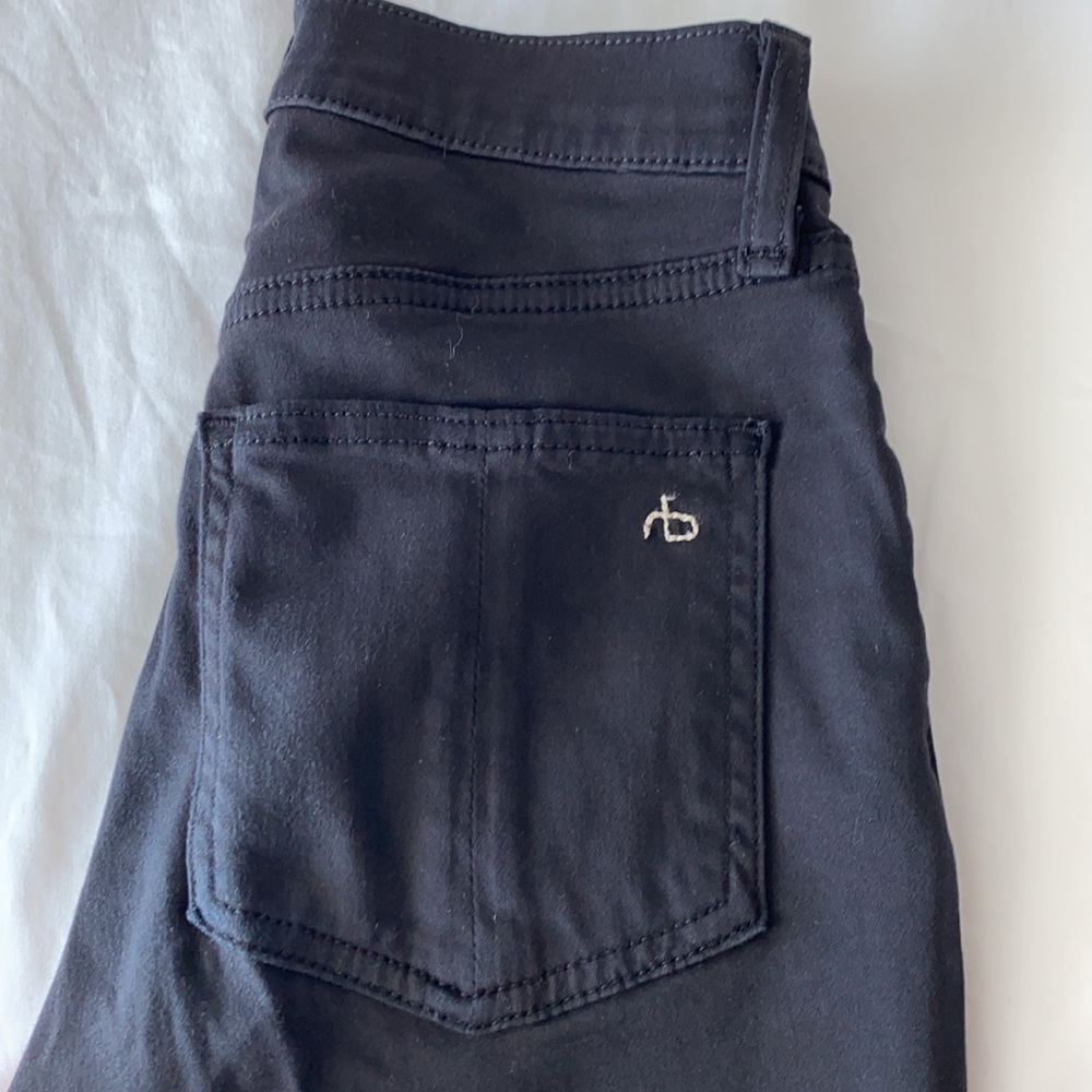 RAG & BONE JET BLACK PANTS